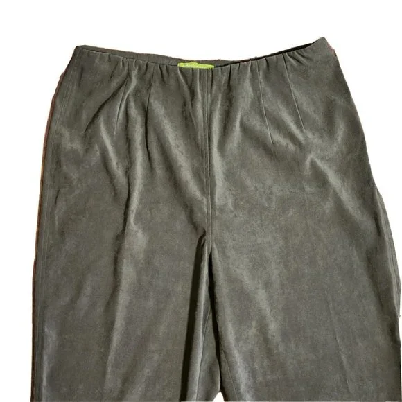 SIGRID OLSEN Solid All Tan Brown Suede Side Zip Zipper Pants‎ Womens Size 14 - Picture 2 of 6